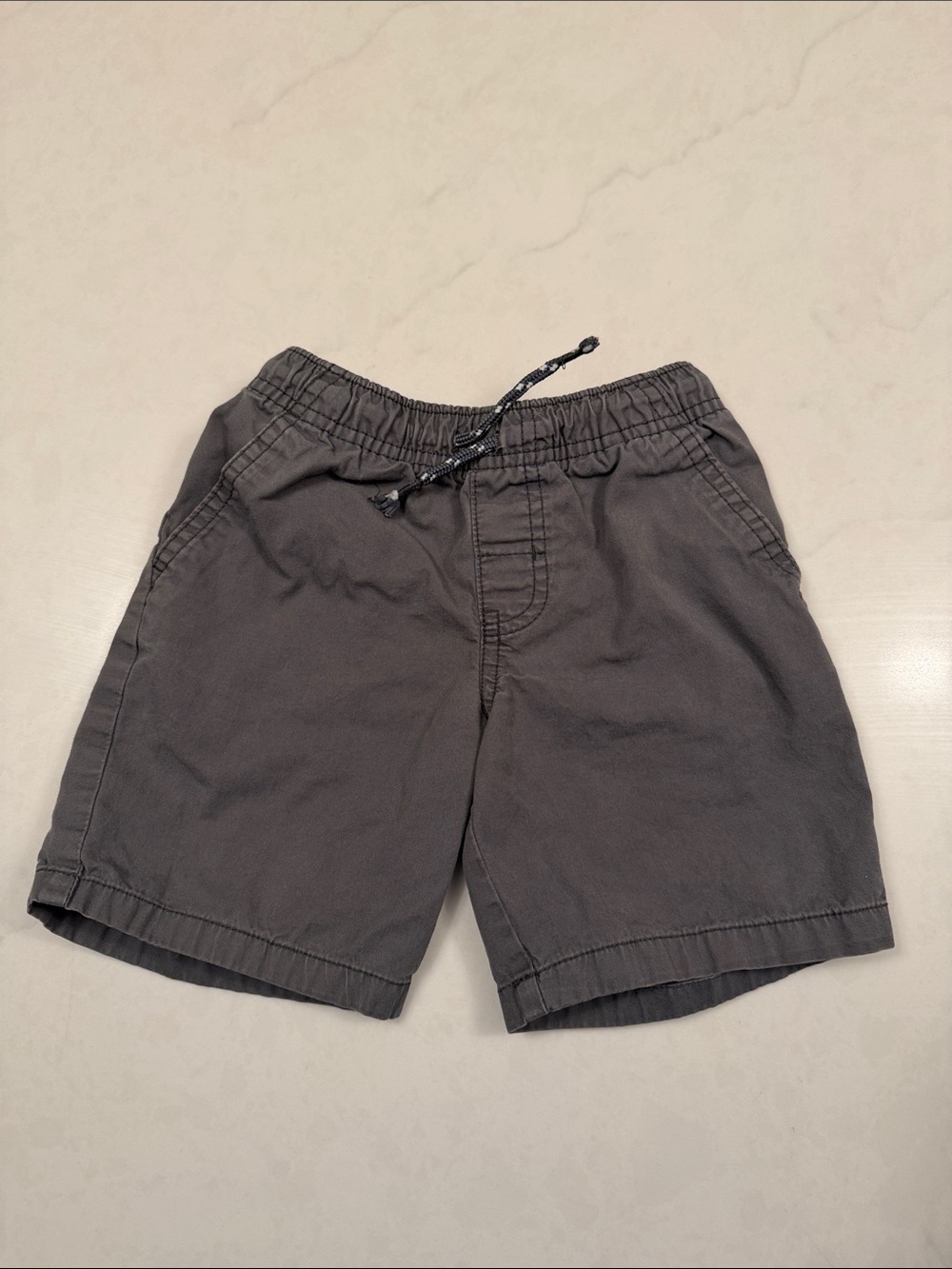 Cat & Jack Charcoal Gray Elastic-Waist Kids Shorts